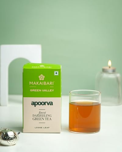 Image of Makaibari Green Valley Apoorva Finest Darjeeling 100 Gm Green Tea | Refreshing and Energizing | Rich in Antioxidants | Supports Weight Loss
