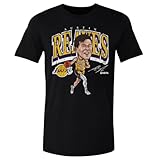 500 LEVEL Austin Reaves Los Angeles Lakers Cartoon Shirt (Black, Large)
