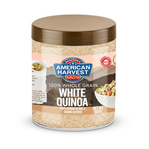 American Harvest Natural White Quinoa In Jar 600 gm