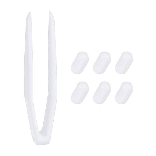 PATIKIL Magnetic Stirrer Bar, 15x8mm 6 Pcs PTFE Magnetic Mixer Stir Bars Magnet Mixing Rod Set for Flat Bottom Beaker Laboratory Home Lab with