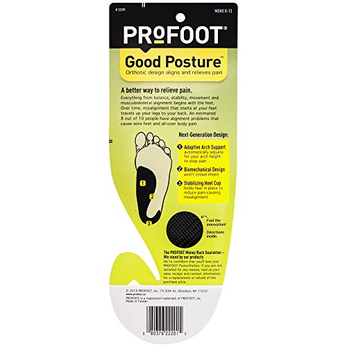 Plantillas ortopédicas Profoot soporte para postura Hombre 8-13 miniatura 2