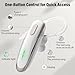 Bluetooth Headset V5.4, Wireless Bluetooth Earpiece with Built-in Dual ENC Mic 10Hrs Talk Time 180 Days Standby for Cell Phone Computer, Mute Buttons Hands-Free Headphones for Trucker/Business White