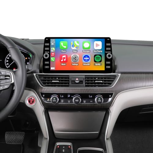 4G LTE QLED Radio for Honda Accord 10th Gen 2018-2022 Upgrade | 8-Core CPU Touch Screen Stereo | Wireless CarPlay & Android Auto | Support OEM SWC and Camera