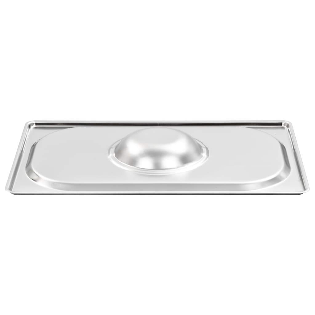 Coperchio per GN 1 4 contenitori in acciaio inox 4 pz. 265 x 162 mm per contenitori gastronorm, buffet, catering, mense, ristoranti e cucina per copertura e igiene