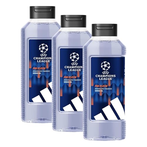 adidas UEFA Champions League PRO PLAYER Edition - Gel Douche 400 ml (Lot de 3)