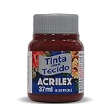 pintura para tela marca acrilex Pintura Acrilex Textil, especial para crear tus diseños en tela, son colores mezclables entre si, con base de agua. Aconsejable usar en tejidos naturales , que no sean sintéticos, como la licra., Aplicar, con pincel, esponja . Intentando no dejar demasiada cantidad., Aconsejable enjuagar la prenda antes simplemente con agua para eliminar el apresto y detergentes, dejar secar 72h y fijar con plancha.