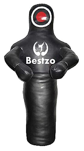 Bestzo MMA Martial Arts Brazilian Grappling Dummy Black Canvas- 48 inches