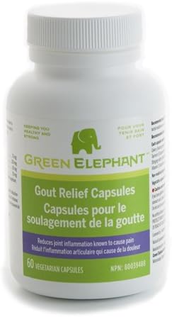 Natural Formula for Your Uric Acid ~ Combines Turmeric & Stinging Nettle, 60 Capsules by Green Elephant
