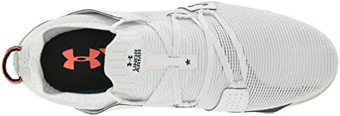 Under Armour Men's HOVR Tour Spikeless Cleat Golf Shoe, (102) Halo Gray/After Burn/Black, 12 Wide | Image 4