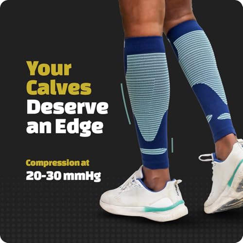Image of Sorgen Sports Compression Calf Sleeves | 20-30 mm Hg | Ideal for Running, Cycling, Marathons, Athletics & Indoor Training | Helps Reduce Leg Cramps | Boosts Performance & Aids Recovery | Comfortable, Durable & Supportive