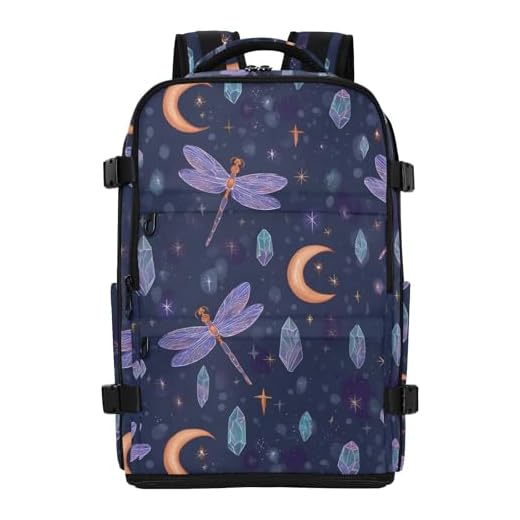 Stylish Durable Dragonfly Moon Backpack