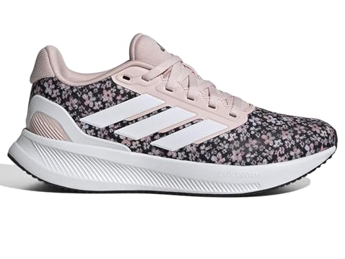 adidas Unisex-Kids Run Falcon 5, Sandy Pink/White/Black, 6