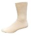 Medipeds Men's Extra Wide Rib Crew 2 Pr Medium White