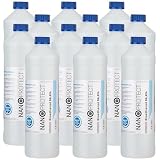 Nanoprotect Bioethanol 96,6% | 12x1 Liter | Flüssiger Ethanol Brennstoff für Indoor Kamin und Tischfeuer | Reiner Ethylalkohol als Lösemittel | Geprüfte Premium Qualität