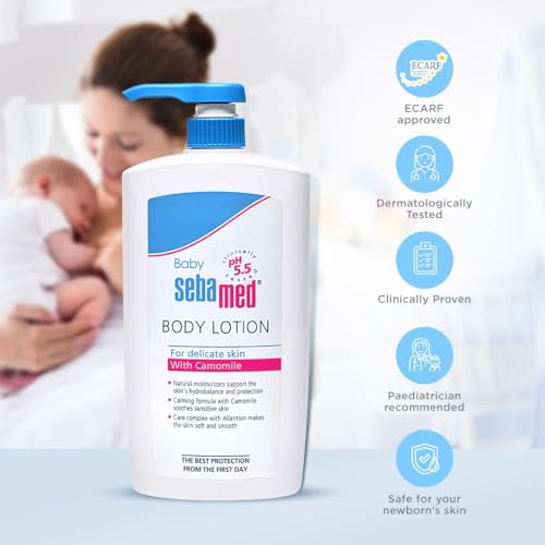 Image of Sebamed Baby Body Lotion|pH 5.5|Vegan|750 ml (Pack of 4)