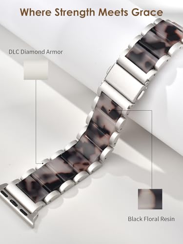 Image of V.R.HOPE Luxury Starlight Apple Watch Band for Women, Metal & Resin