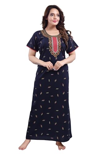 Image of TRUNDZ Printed Pure Cotton Nighty(10323)