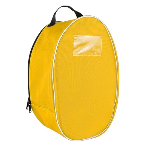 MFLKJHSA Fencing Mask Bag, Fencing Mask Protective Bag, 1680D Double Strand Oxford Cloth, Portable Handbag for Epee, Foil, Saber, Storage Bag for Fencing Mask(Yellow)