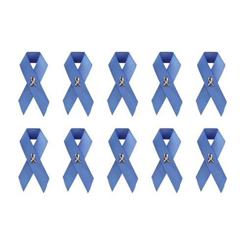 Image of 1 /2 /5 /10 /25 /50 /100pcs Satin Awareness Ribbon Pins (Pick your color), for Cancer & Disease Awareness, Bulk Quantities for Fundraising, Events, Gift Giving