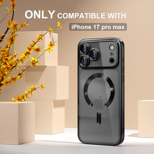 Image of Misea Magnetic for iPhone 17 Pro Max Case Compatible MagSafe Black