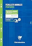 Clairefontaine 17522C - Packung mit 150 Blatt Ringbucheinlagen, DIN A4 21x29,7cm, 90g, kariert, Weiß, 5 Pack