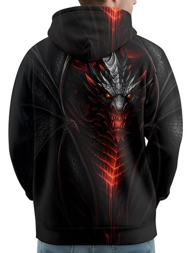 Image of PAGYMO Graphic Hoodies for Men Funny Novelty Pullover Hooded Sweatshirt