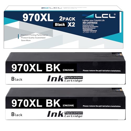 970XL CN625AE cartouche encre noir 2-pack compatible remplacement HP Officejet Pro X451dn X476dw X576dw