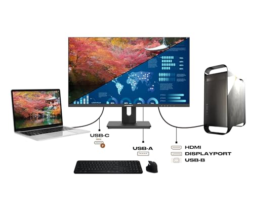 Monitor 28" IPS 4K UHD (3840x2160) | Tecnologia HDR | Ricarica tramite USB-C (65W) Inclinazione regolabile Altoparlanti | sRGB 100% G-Sync/FreeSync | Garanzia 2 anni | JN-IPS282UHDR-C65W - Monitor - Immagine 3