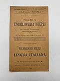  Pagine di saggio della Piccola Enciclopedia Hoepli; Pagine di saggio del Vocabolario Hoepli della lingua italiana