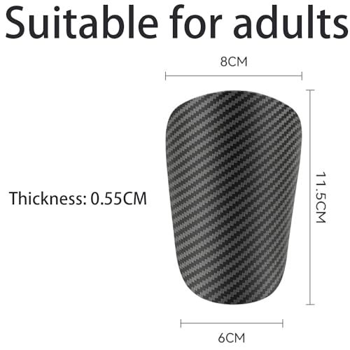 2 espinilleras de fútbol pequeñas para jóvenes y Adultos, Equipo de protección para Hombres, Mujeres, niños, niñas (9,5 x 6 cm, 11,5 x 8 cm) (S) - imagen 2