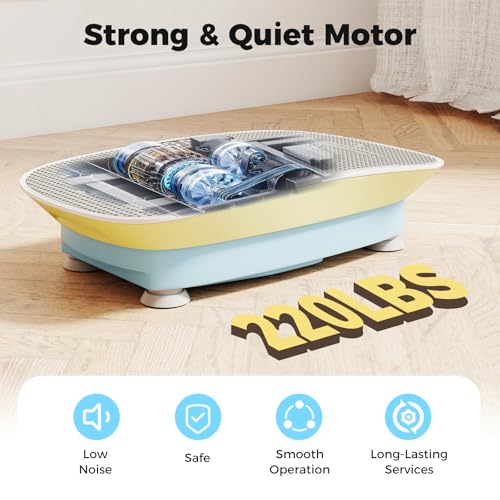 Image of GYMAX Vibration Plate Exercise Machine-10 Level Intensity, LED Display & Remote Control, Body Vibrating Plates Stand Shaking Platform Fat Burning Machine