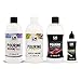 Produktbild Pouring Kennenlern 4er-Set 1 x 500ml Medium, 1 x 500ml Fluid, 1 x 500ml Professional & 1 x 82ml Silikonöl - Transparent, Gieß-Farbe, Acrylic-Pouring, Puddle-Pouring, Dirty-Pouring, Gieß-Medium