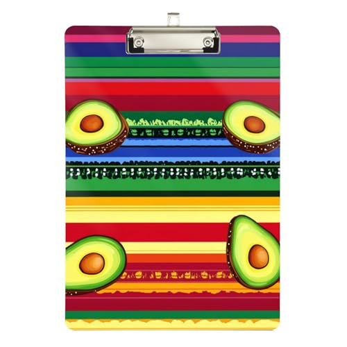 Foiosoh Office Solutions Direct - Portapapeles de estilo mexicano de color aguacate transparente para entrenadores médicos, tamaño 9 x 12 pulgadas