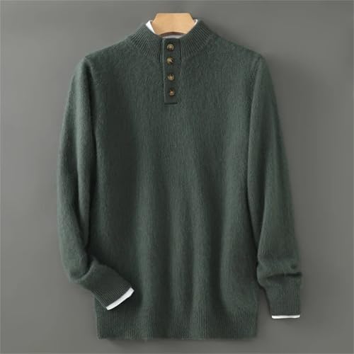 Men's Stand Collar Pullover Autumn and Winter Sweater Warm Knitted All-Match Men's Sweater2