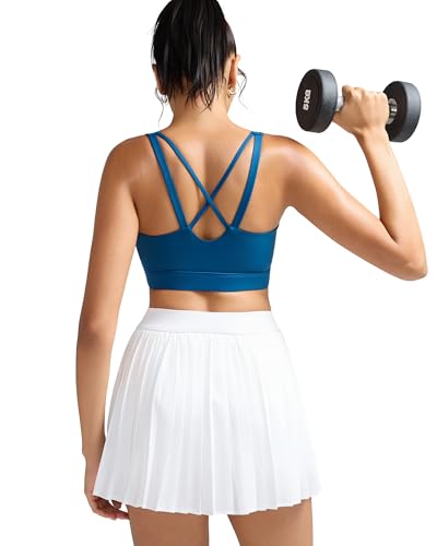 Image of RUNNING GIRL High Impact Sports Bras for Women, High Support Running Sports Bra Moulded Cup Strappy Sports Bras