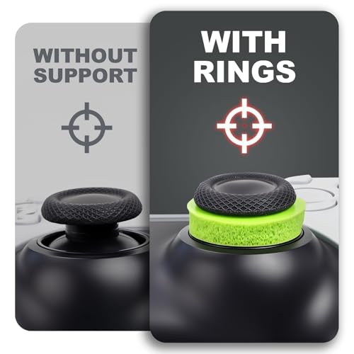 Image of MOLOPPO 8PCS Aiming Precision Rings for PS4,for PS5, for Xbox, for PS5 Accessories, for Xbox Accessories (Green)