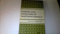Poetry and Criticism of Mathew Arnold B000E5R2TS Book Cover