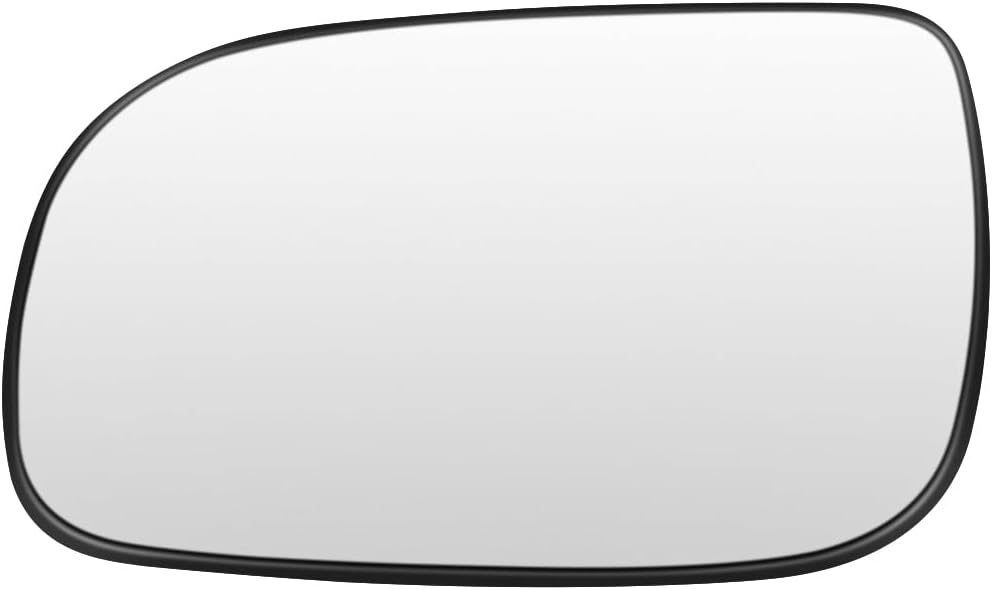 SCITOO Driver Side Mirror Glass Fit For 2005 For Chevy VENTURE 2005-2006 For PONTIAC MONTANA 2005-2008 For Chevy UPLANDER W/HEATED Chrome Flat Left Mirror Glass With Backing Plate RM10451-12PB
