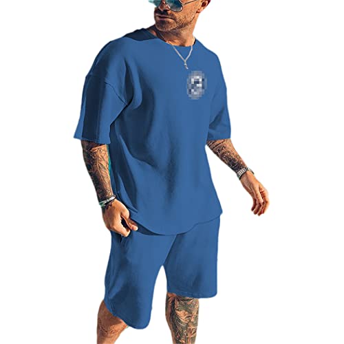T-shirt et short oversize vêtement d'été ample style sport de rue décontracté