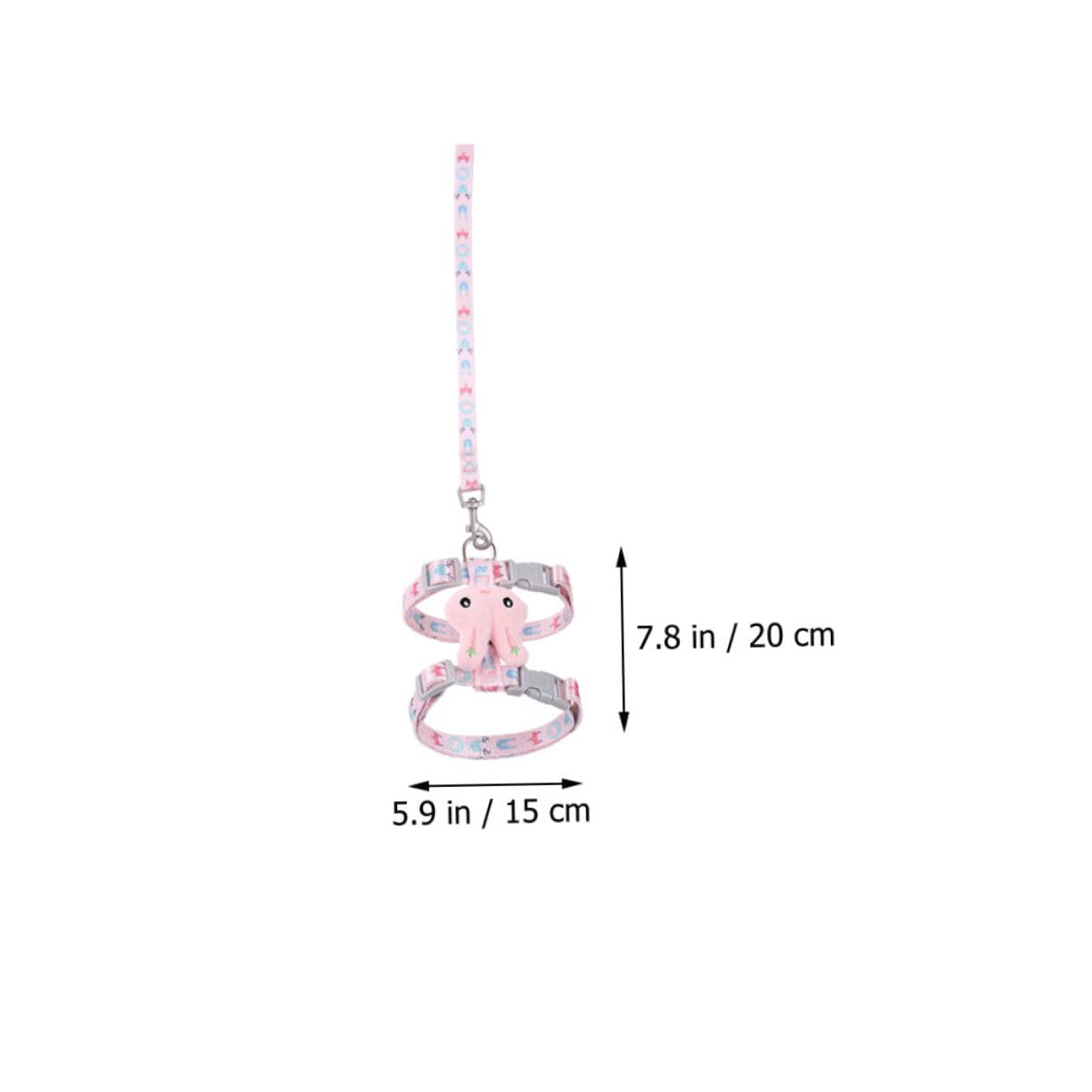 Mipcase Rabbit Pattern Cat Harness Escape- Adjustable Leash Comfortable for Outdoor Activities Pet Supplies