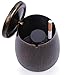 LOTUS LIFE Ashterior Ashtray with lid for Cigarettes Windproof Stainless Steel Outdoor Indoor Copper Brown (Large)