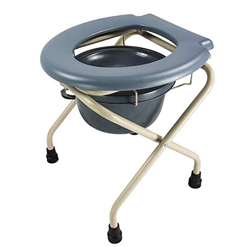 Toilettenstuhl, Tragbarer Zusammenklappbarer Toilettensitz, Mit Töpfchen, Geeignet Für Ältere Und Schwangere Frauen Cover