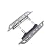 KYX Racing Side Step Running Boards Foot-Plate for 1/10 RC Crawler Redcat Gen8 Scout II (Aluminum)