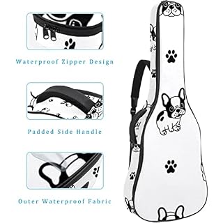 Hondank Housse de protection épaisse en éponge imperméable pour guitare acoustique, électrique, basse, guitare classique… - Les Beatles, Paul McCartney, John Lennon, RIngo Starr, George Harrison Hondank Housse de protection épaisse en éponge imperméable pour guitare acoustique, électrique, basse, guitare classique… – Image 4
