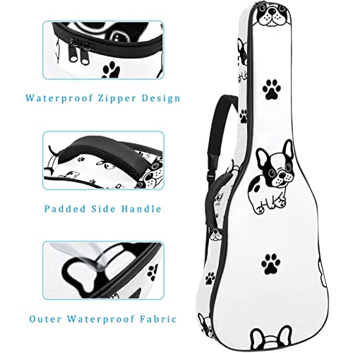Hondank Housse de protection épaisse en éponge imperméable pour guitare acoustique, électrique, basse, guitare classique… - Les Beatles, Paul McCartney, John Lennon, RIngo Starr, George Harrison Hondank Housse de protection épaisse en éponge imperméable pour guitare acoustique, électrique, basse, guitare classique… – Image 5