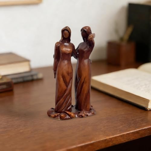 Statue de sœurs fabriquée à la main pour sublimer la décoration du salon - 4