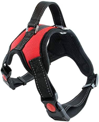 Medium and large Adult dog Leashes Comfortable collar reflective chest strap strong and durable traction rope pet harnesses (S)