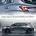 Jogon Dry Carbon Fiber Fuel Filler Door Cover Trim for GR Corolla GZEA14 Morizo Premium Core Hatchback 2023 2024 2025, Fuel Tank Cap, Gas Tank Lid Decoration (Glossy CF)