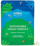 Calgee Vegan Omega 3 Supplement - 450mg DHA & EPA from Premium Plant Based Algae Oil - Sustainable &