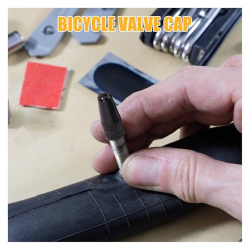 40 piezas tapas de válvula para neumáticos de bicicleta ligeras y a prueba de polvo, coloridas, de aleación de aluminio, cubiertas protectoras para válvulas francesas miniatura 7